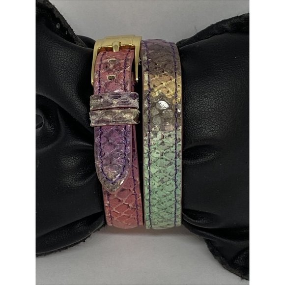 Michael Kors MK2390 Women's Pink Leather Analog Go - Picture 6 of 12